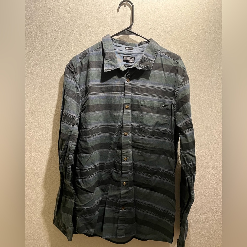 Last Chance🕑| O'Neill | Caruso Stripe Long Sleeve Shirt | xl - Picture 1 of 5